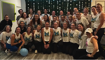 Supporters of Rylee's Legacy wearing butterfly t-shirts in Rylee's Honor